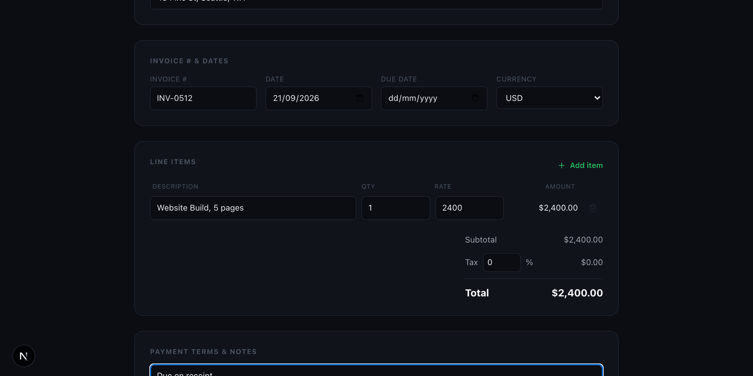 How to Create a Professional Invoice in 2 Minutes (Free, No Signup)