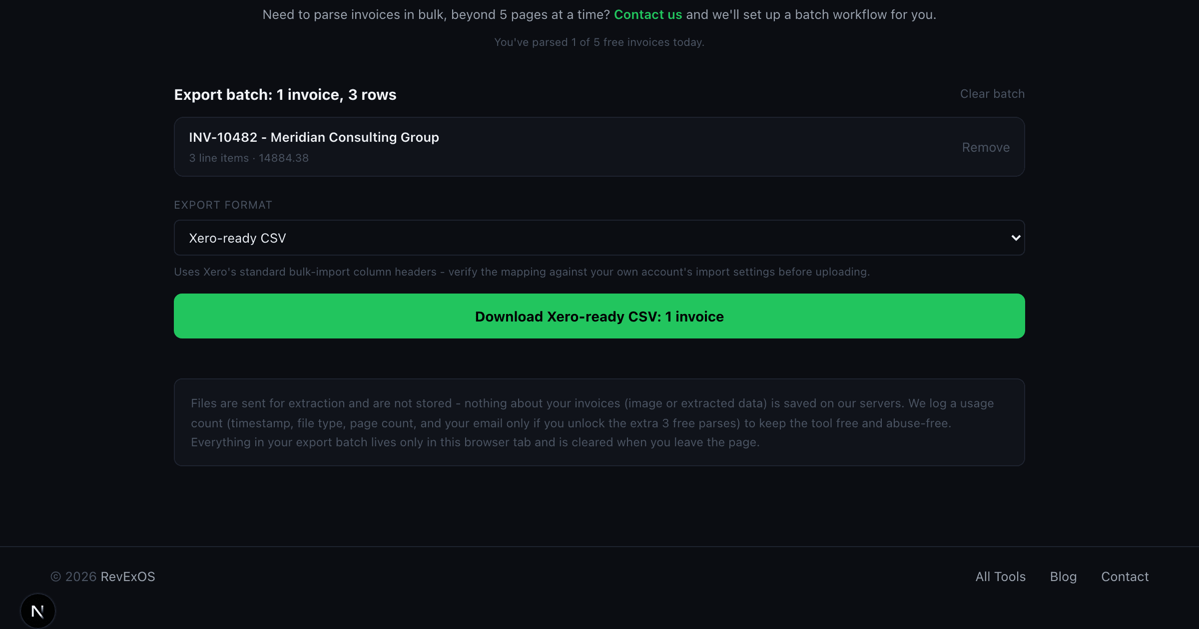How to Export Parsed Invoices Straight Into Xero