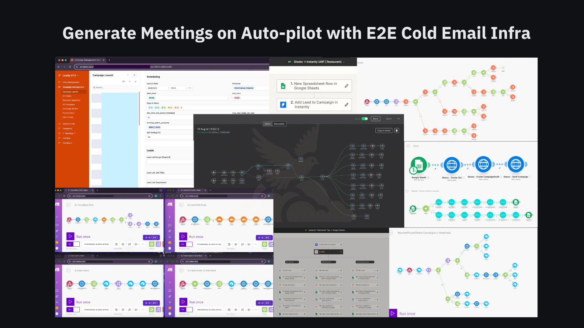 Generate Meetings on Auto-pilot with E2E Cold Email Infra